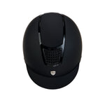 Equestro casco equestro modello eclipse plain matt rowel fitting om. 1384-2023 - Colore BLACK/BLACK