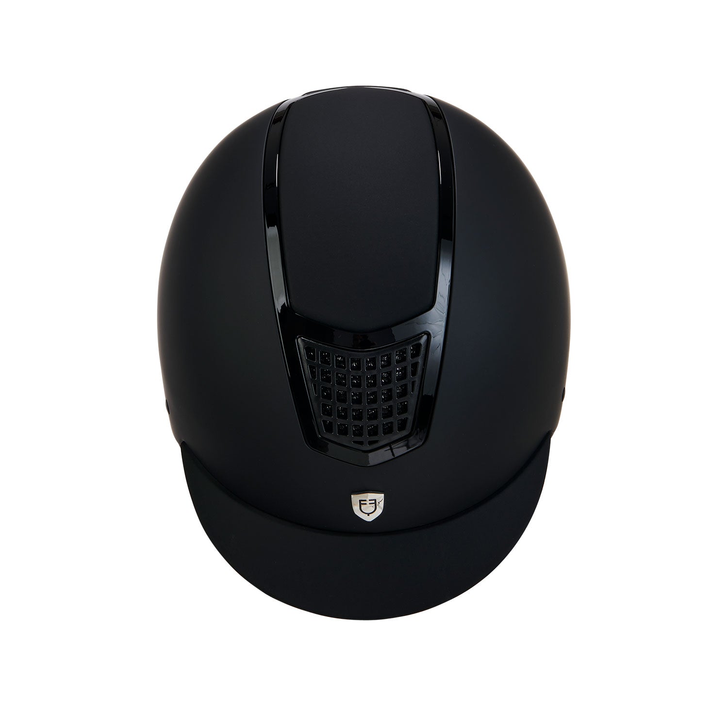 Equestro casco equestro modello eclipse plain matt rowel fitting om. 1384-2023 - Colore BLACK/BLACK