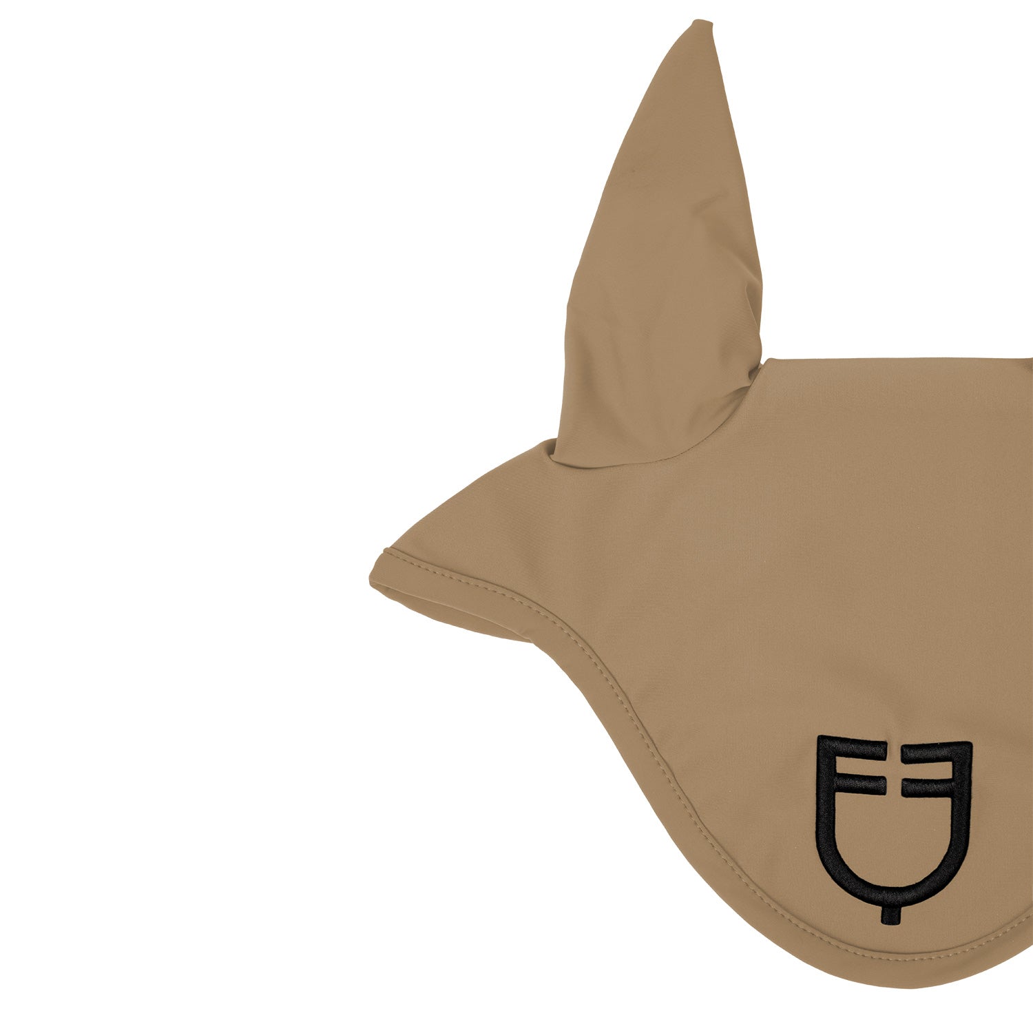 Equestro solid fly veil - Colore SAND/BLACK