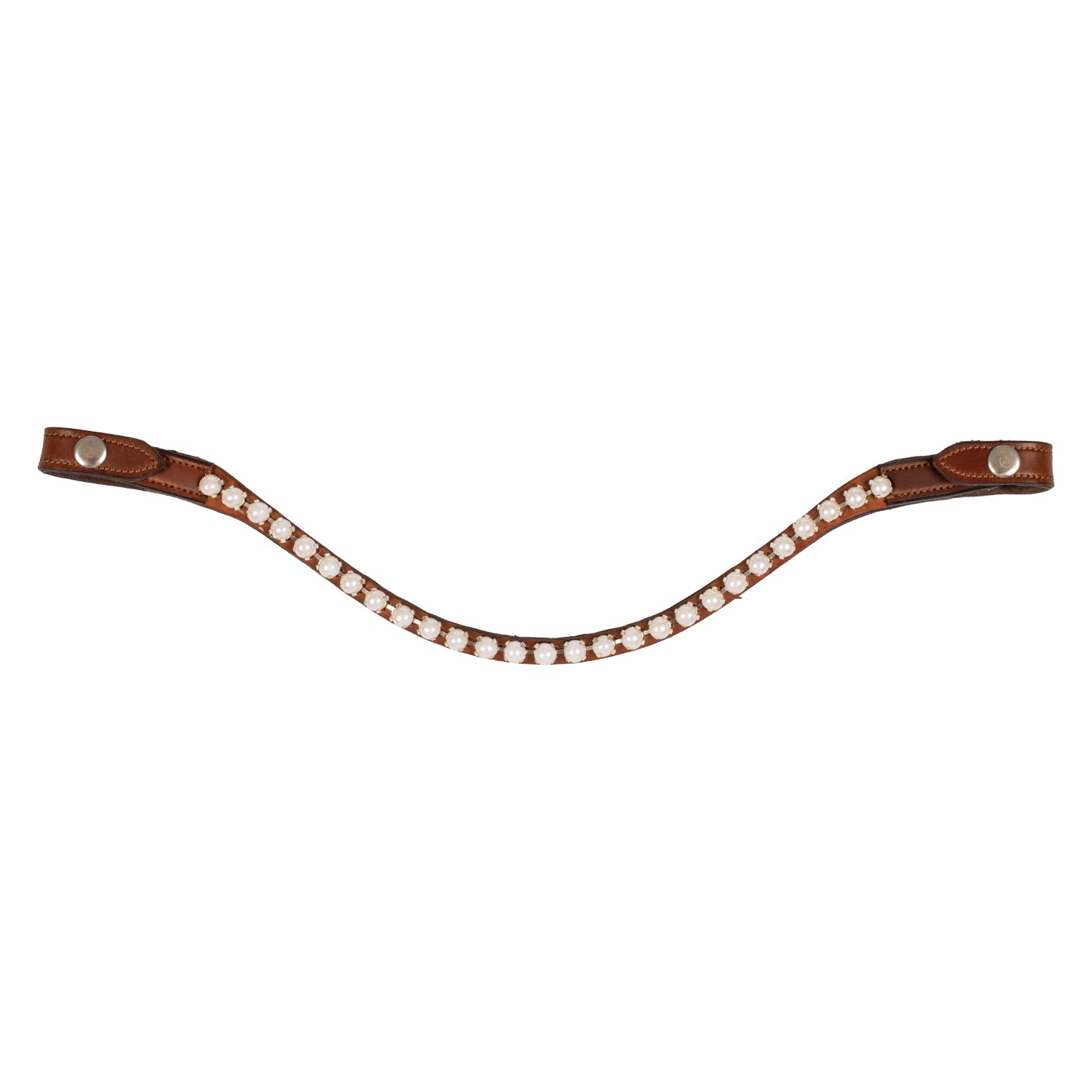 Acavallo acavallo browband w/pearls - Colore COGNAC