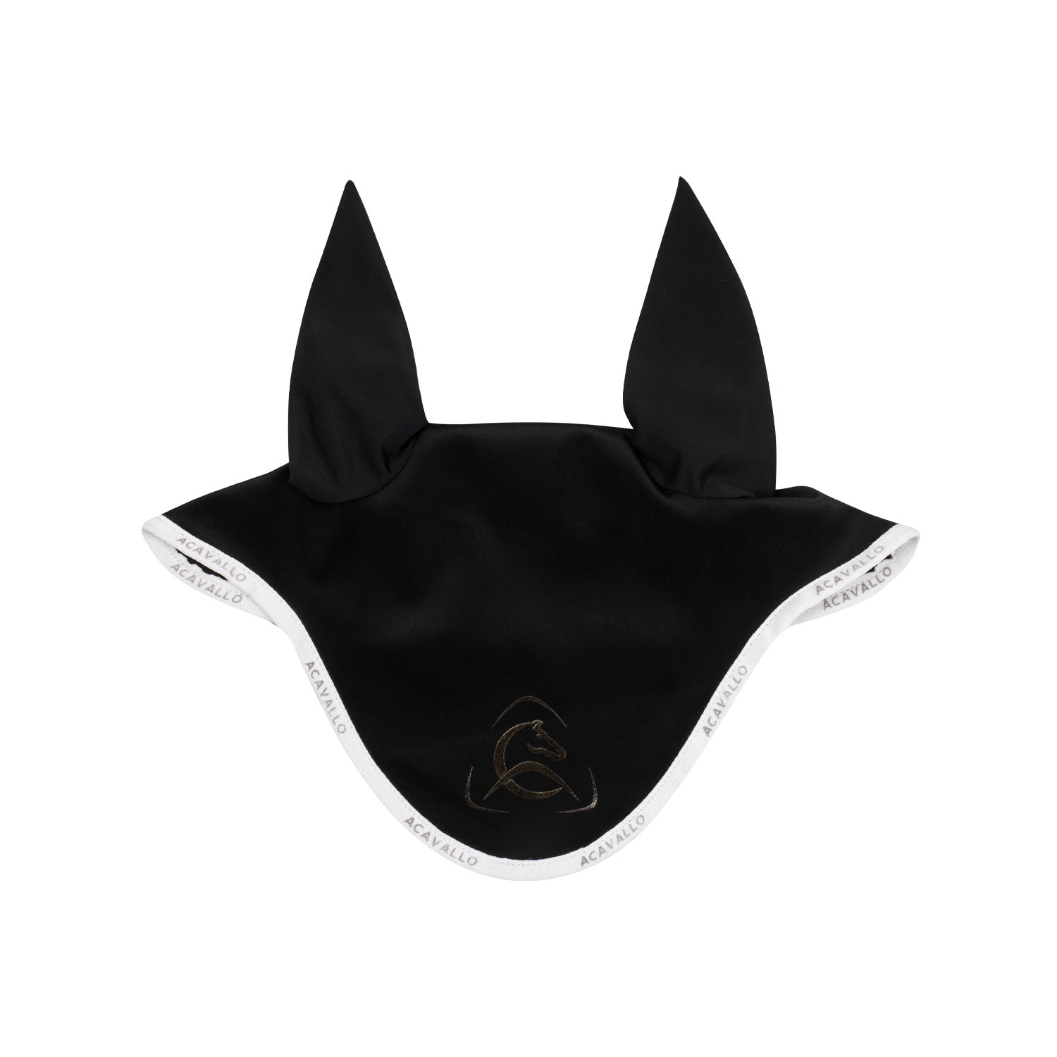 Acavallo fly veil with silicon logo - Colore BLACK/WHITE
