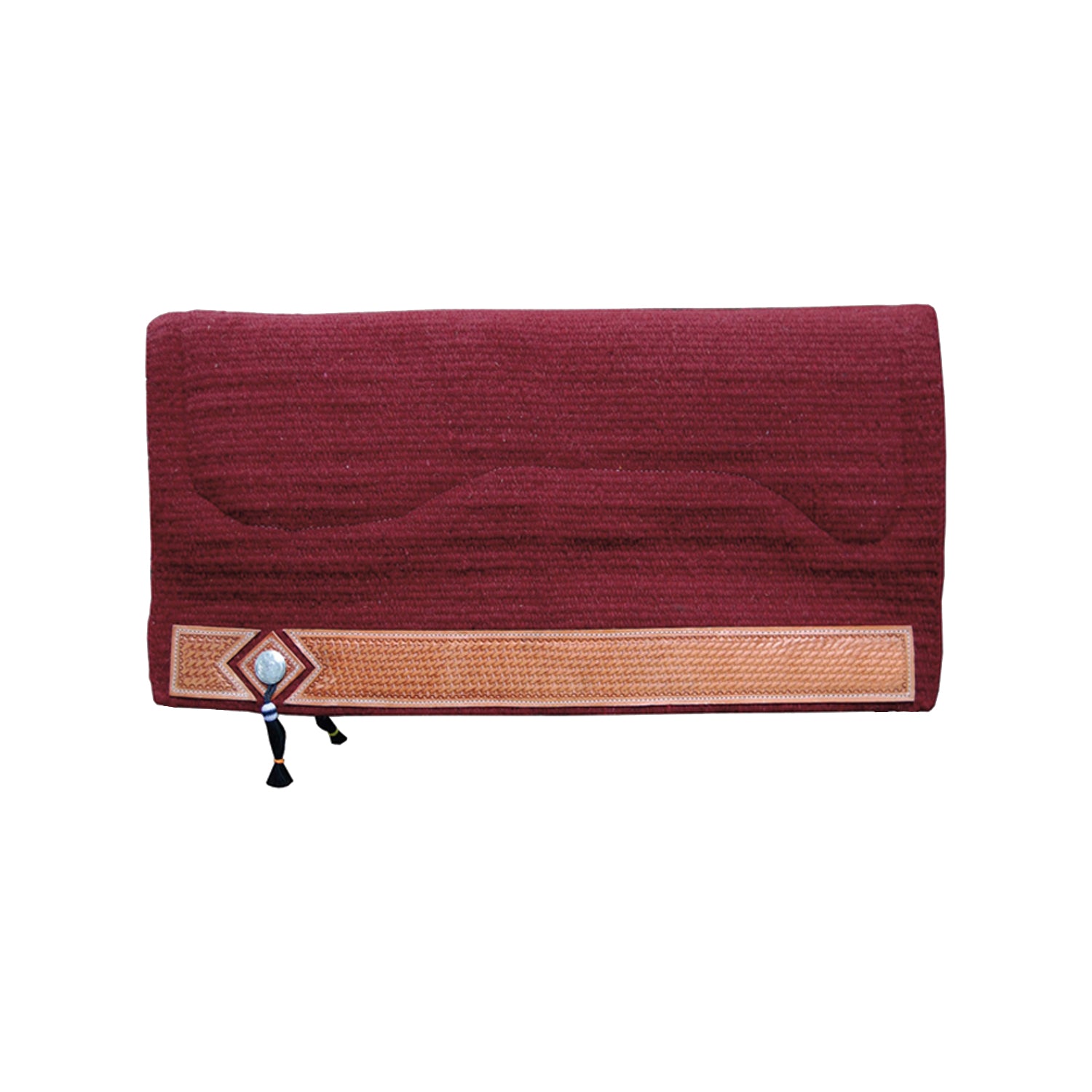 Pool's sottosella western show alpaca basket - Colore BURGUNDY