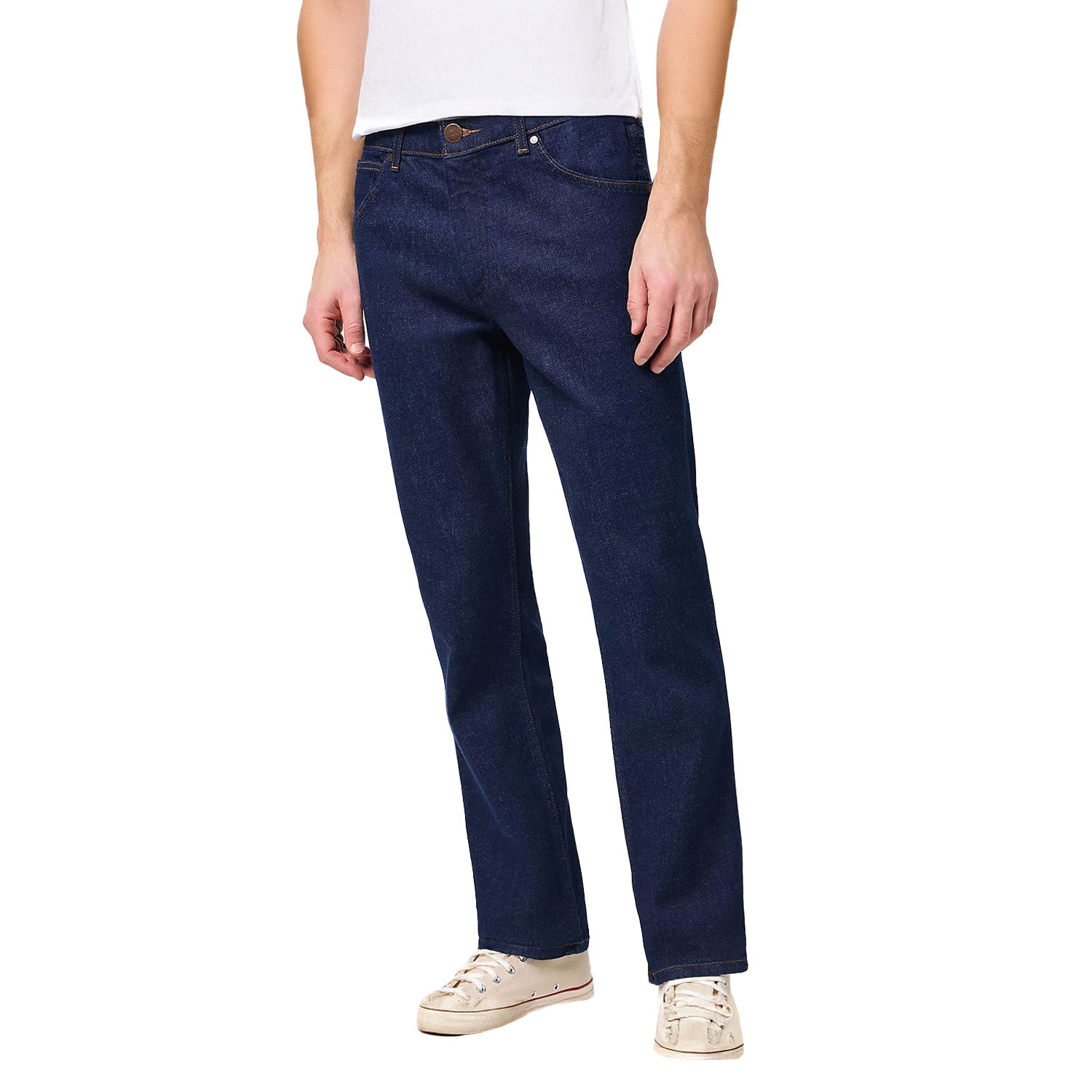Wrangler jeans wrangler greensboro 803 medium stretch in day drifter - neutra