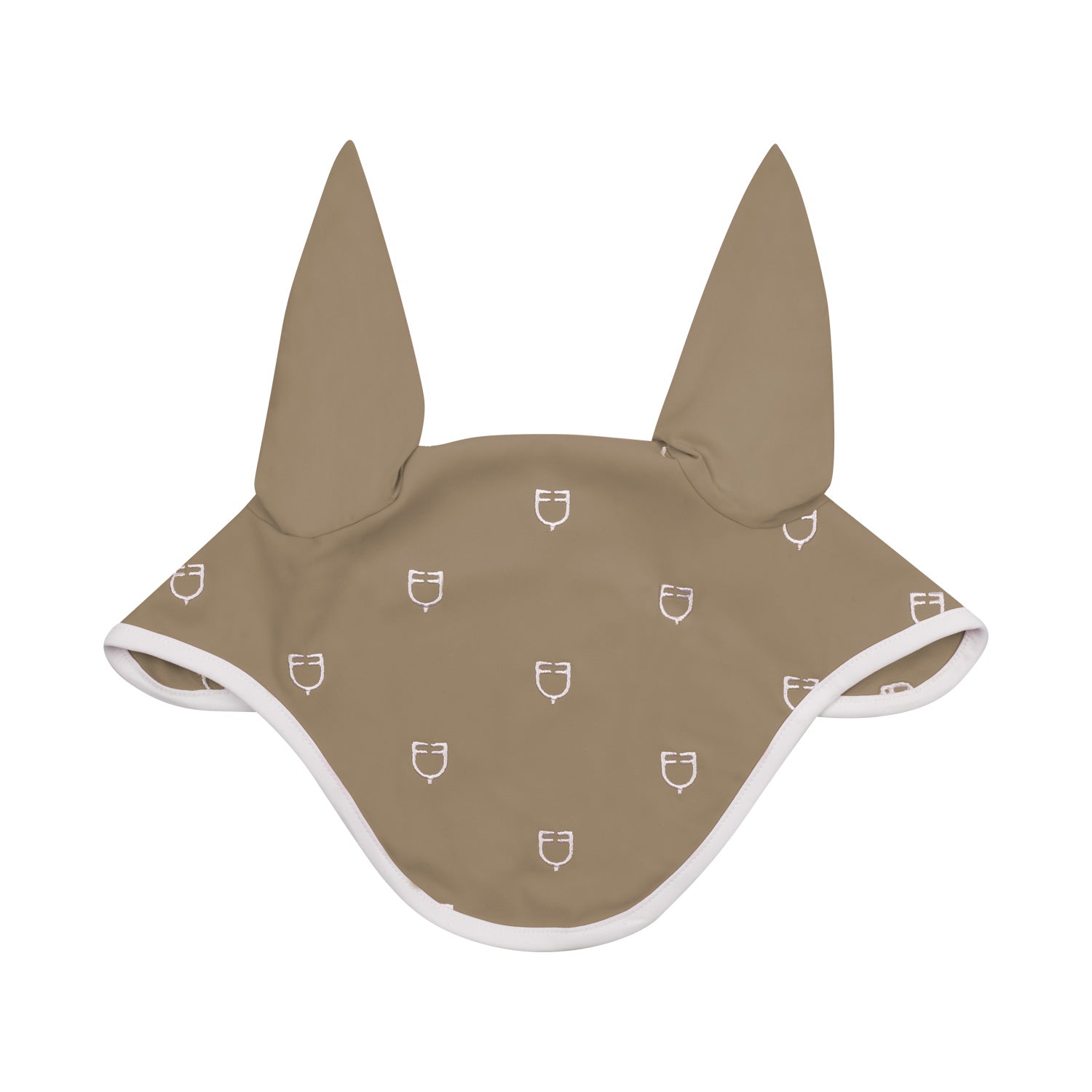 Equestro cuffietta equestro multilogo in tessuto tecnico white line edition - Colore BROWN