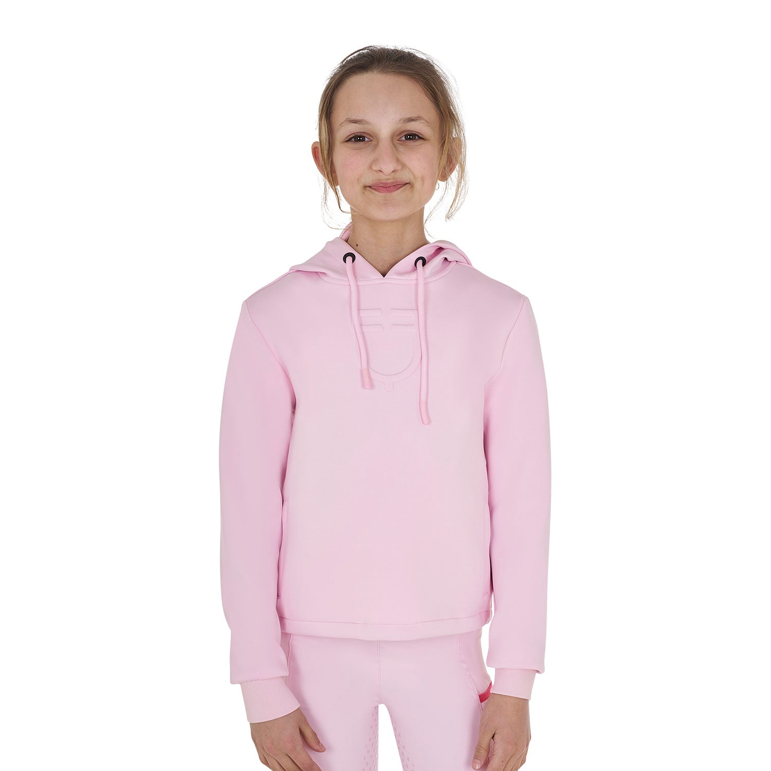 Equestro girl's cut out hoodie - neutra