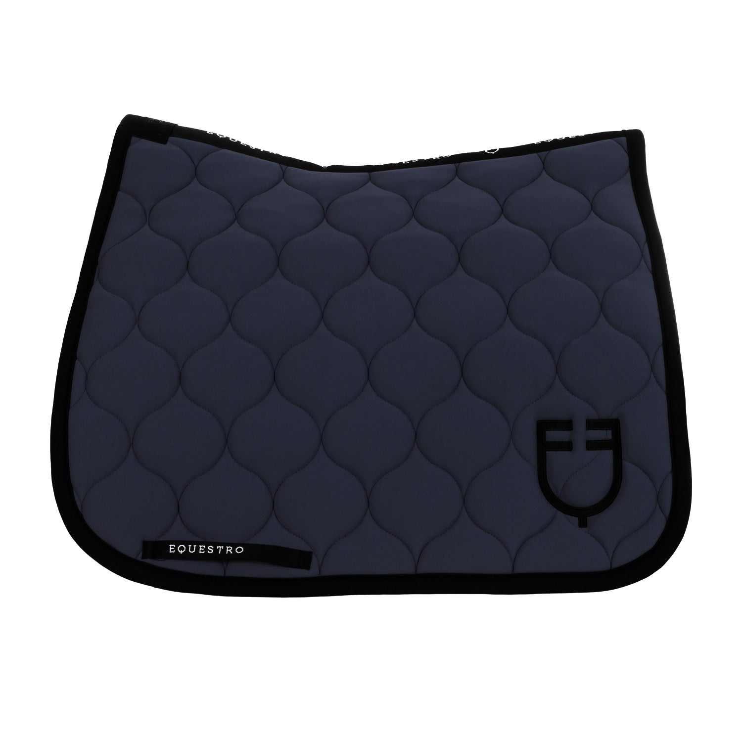 Equestro dressage saddle pad onion jersey black line edition - Colore NAVY (19-4021)