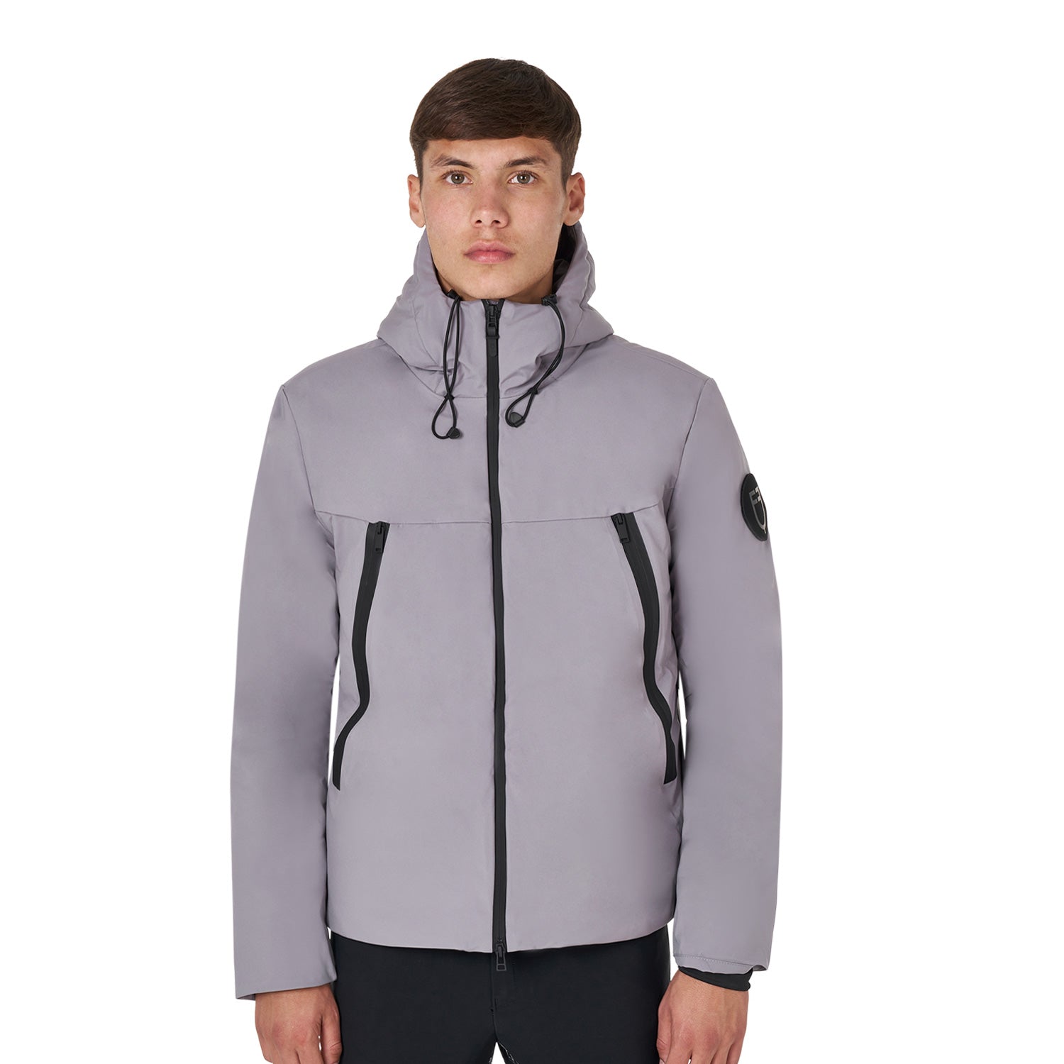 Equestro men's basic puffer jacket - neutra