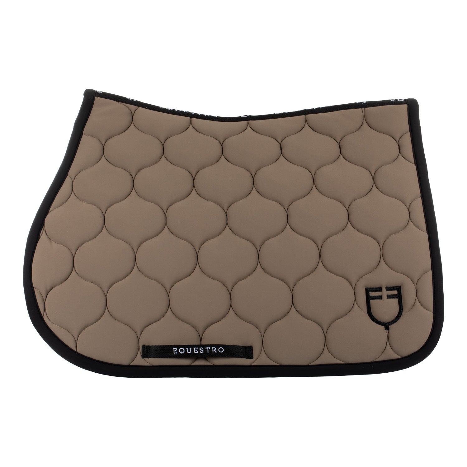 Equestro jumping saddle pad onion jersey black line edition - Colore WALNUT (18-1112)