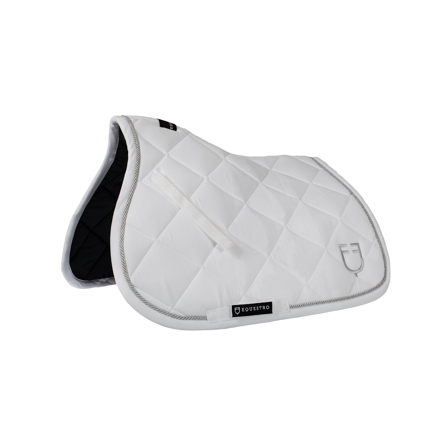 Equestro sottosella salto diamond con logo - Colore WHITE
