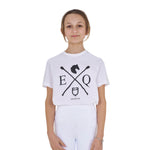 Equestro girl's eq cotton t-shirt - Colore WHITE