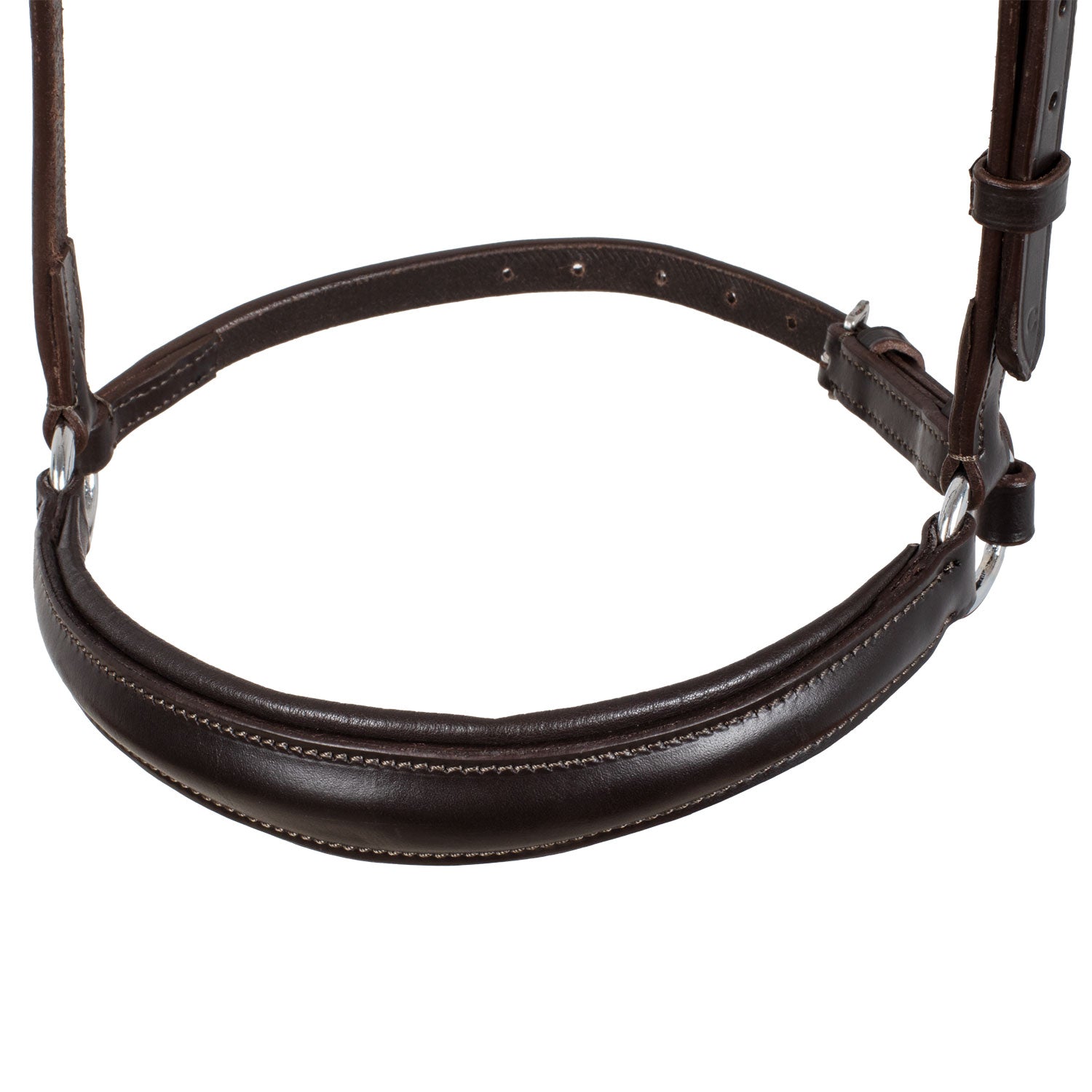 Equestro capezzina anellini german style - Colore DARK BROWN