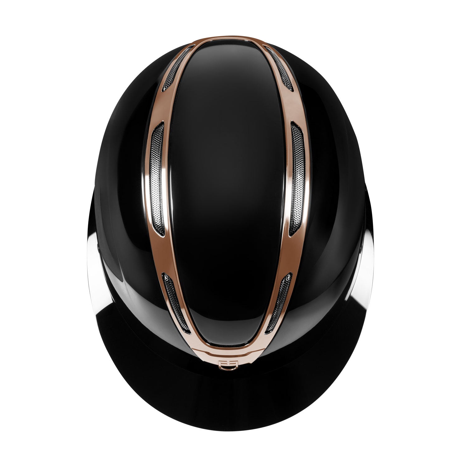 Equestro women apocalipse helmet with shiny shell - Colore BLACK/ROSE GOLD