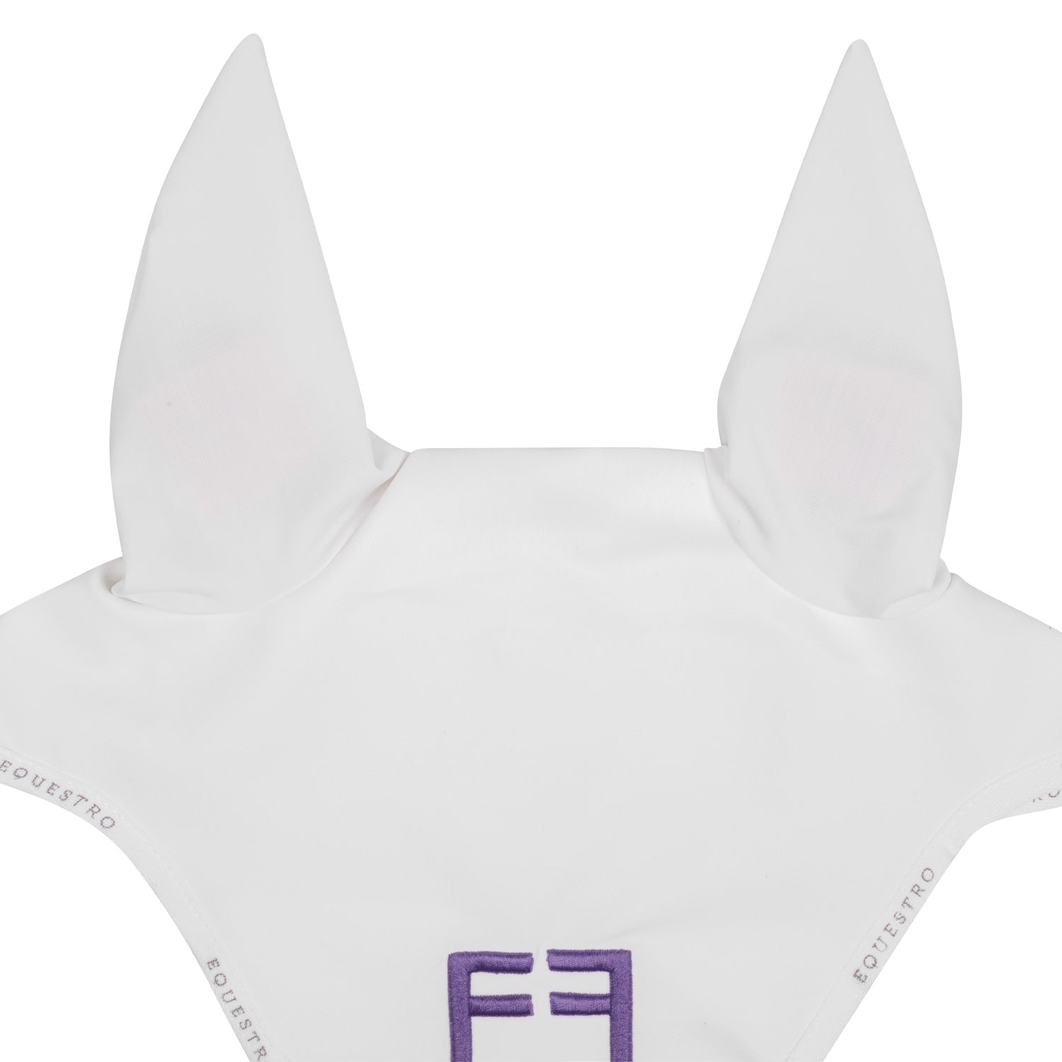 Equestro gp multicolor logo fly veil - Colore WHITE/HITE/DAHLIA PURPLE (17-3834)