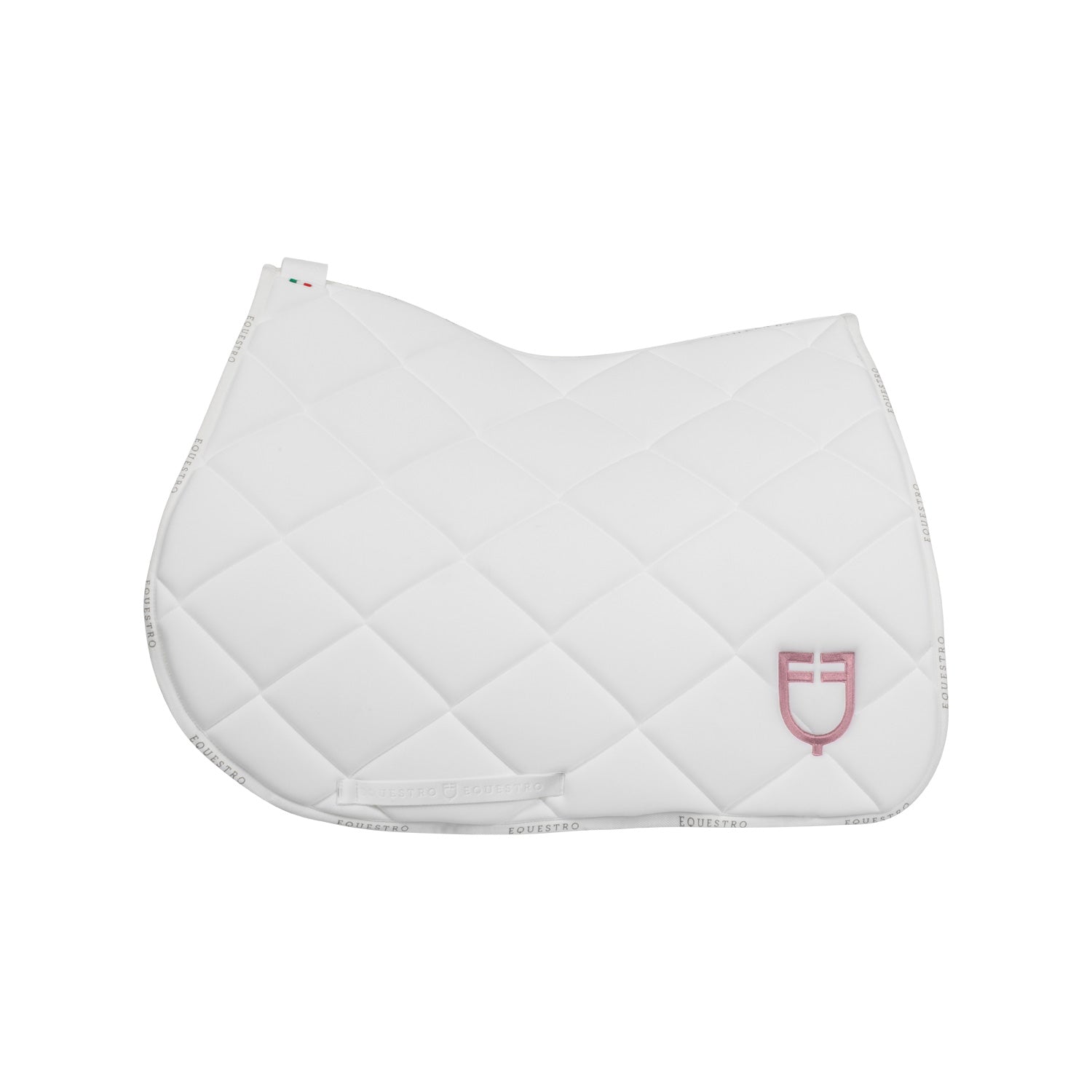 Equestro gp multicolor logo saddle pad - Colore WHITE/WHITE/BALLERINA (13-2807)