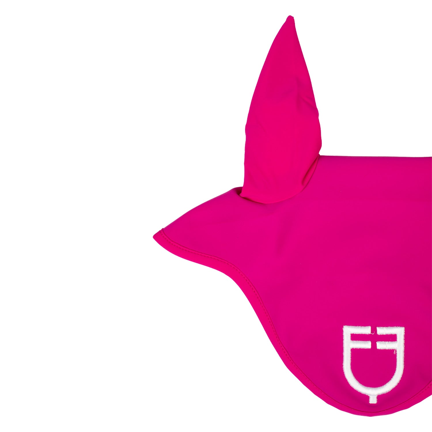 Equestro solid fly veil - Colore FUCSIA/WHITE