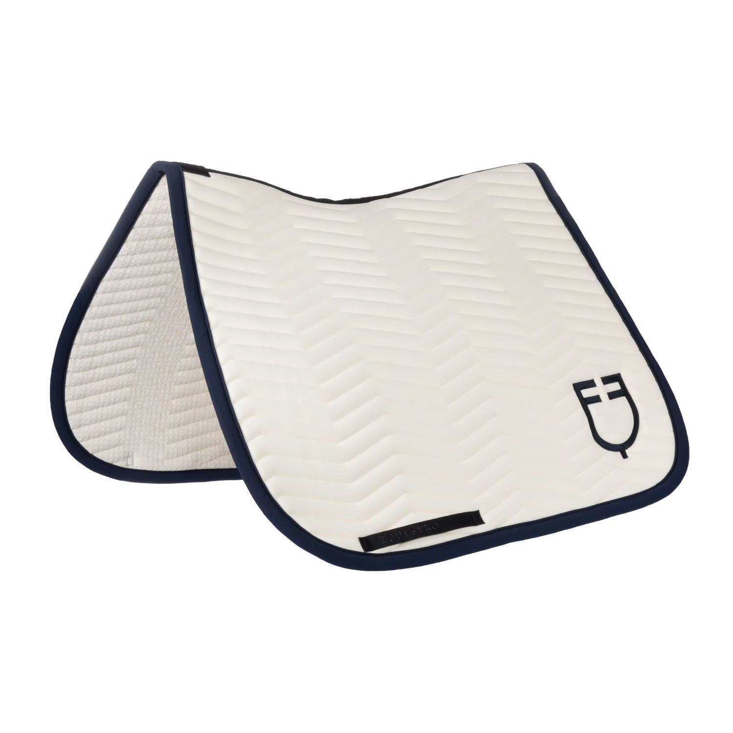 Equestro wave quilting dressage saddle pad - neutra
