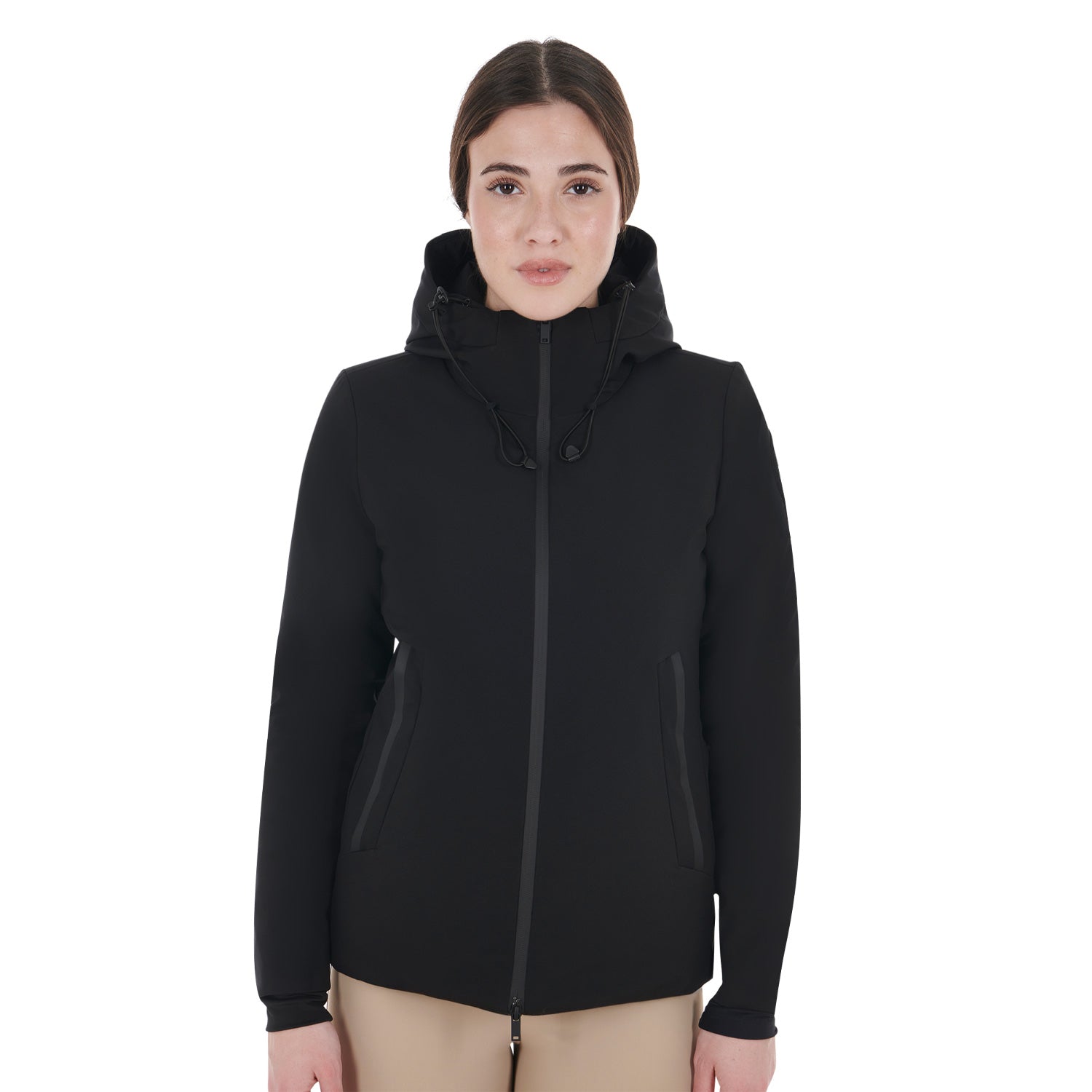 Equestro women's basic puffer jacket - neutra