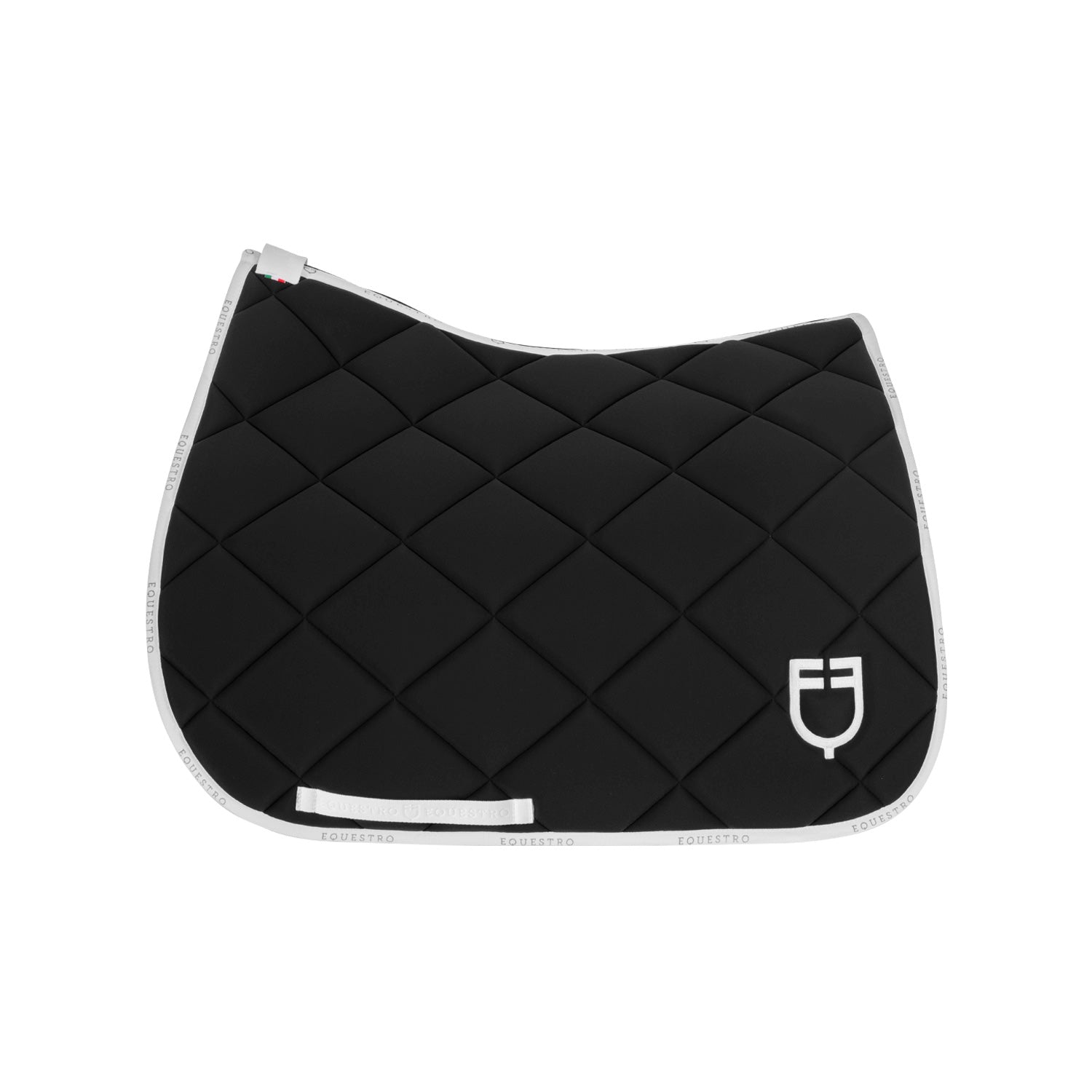 Equestro sottosella da dressage modello gp con logo - Colore BLACK/WHITE