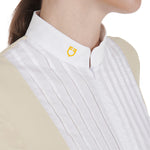 Equestro woman polo shirt ss zip - Colore BEIGE