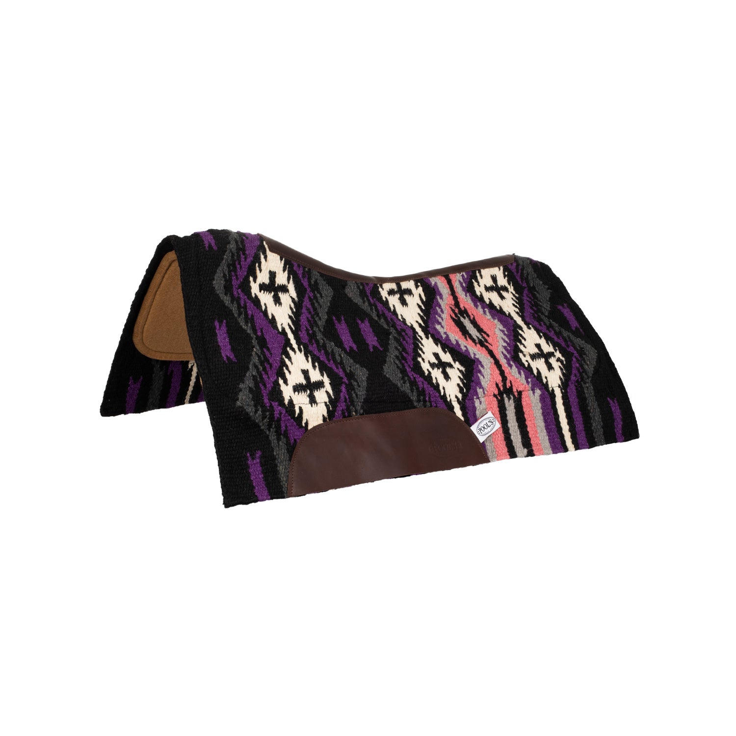 Pool's sottosella pool's new zealand wool felt padding 34x36 - Colore VIOLET/BLACK/PINK