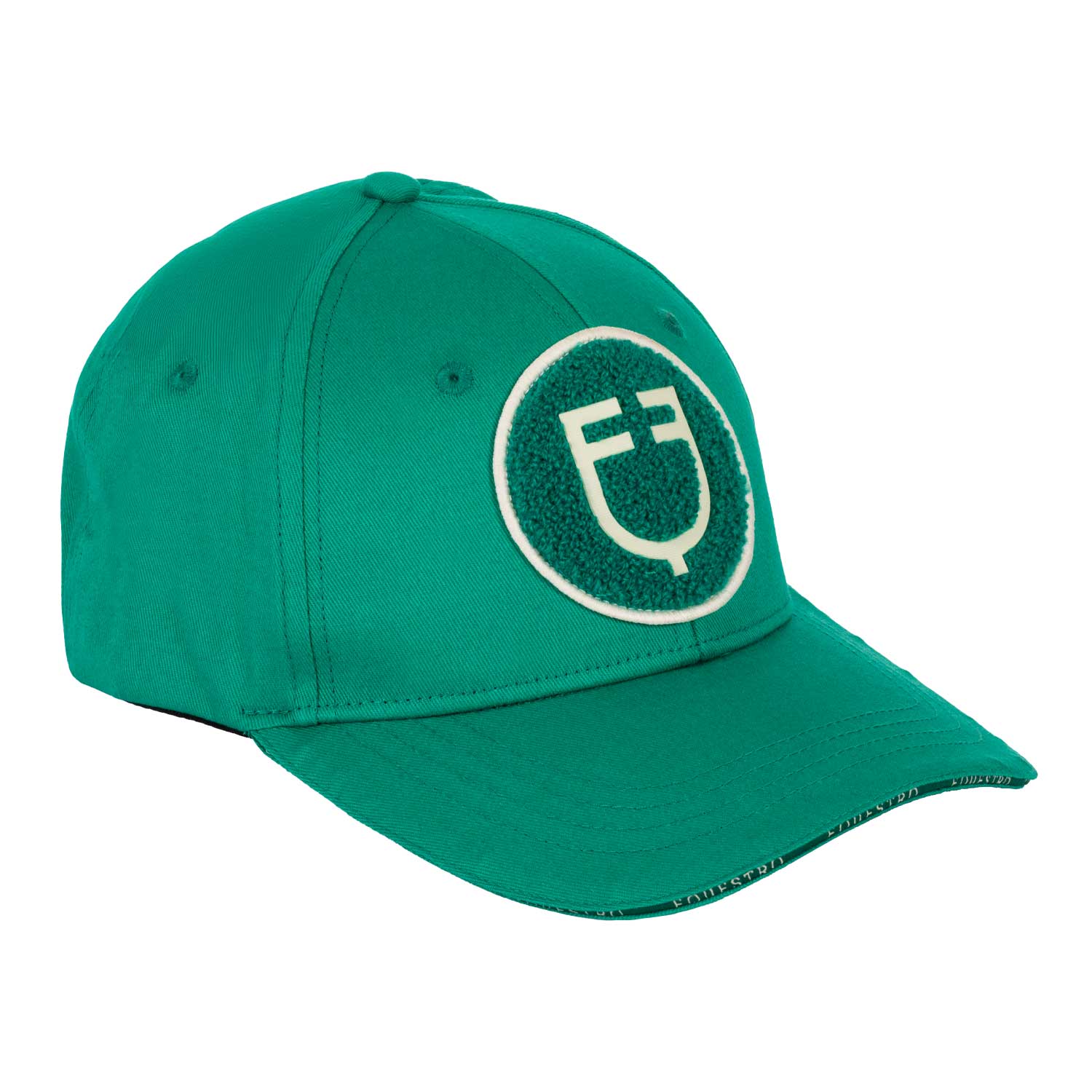 Equestro equestro college baseball cap - Colore ULTRAMARINE GREEN (18-5338)/ANTIQUE WHITE (11-0105)