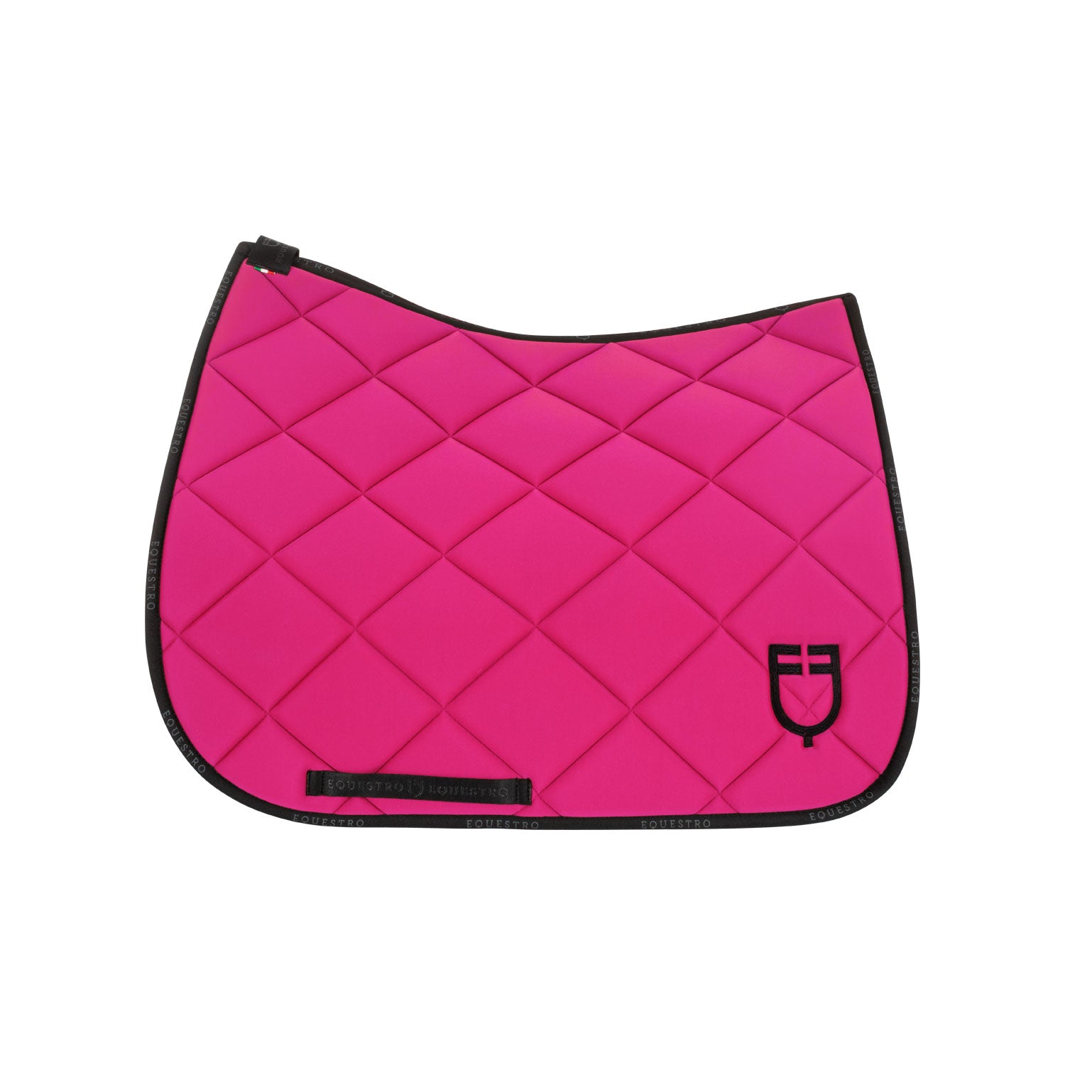 Equestro sottosella da dressage modello gp con logo - Colore FUCSIA/BLACK