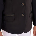 Equestro girl's technical competition riding jacket tecno stretch - Colore BLACK