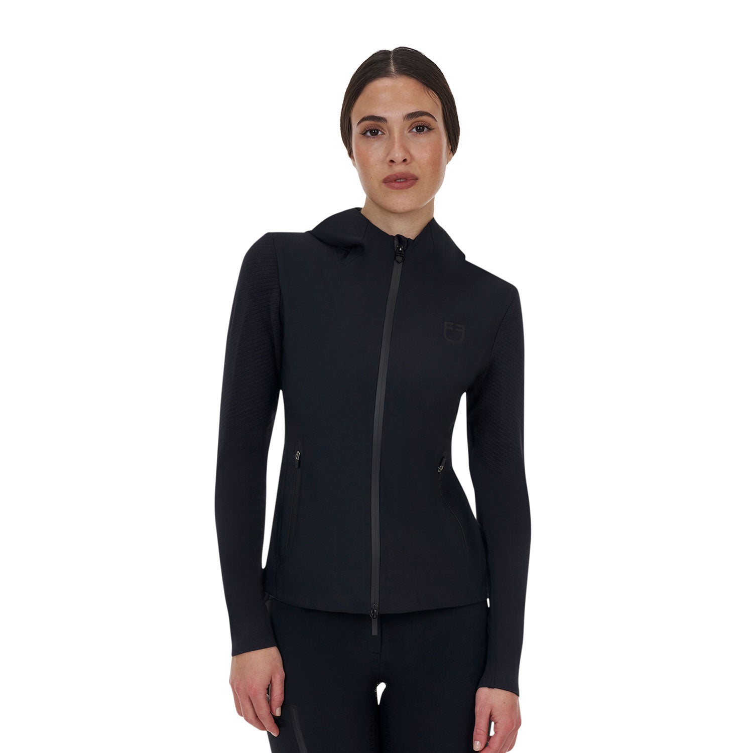 Equestro women's ridertechnology technical hoodie - neutra