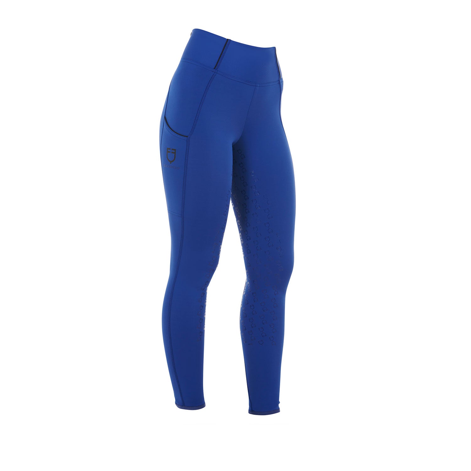 Equestro women's fleece lining classic leggings - Colore SODALITE BLUE (19-3953)