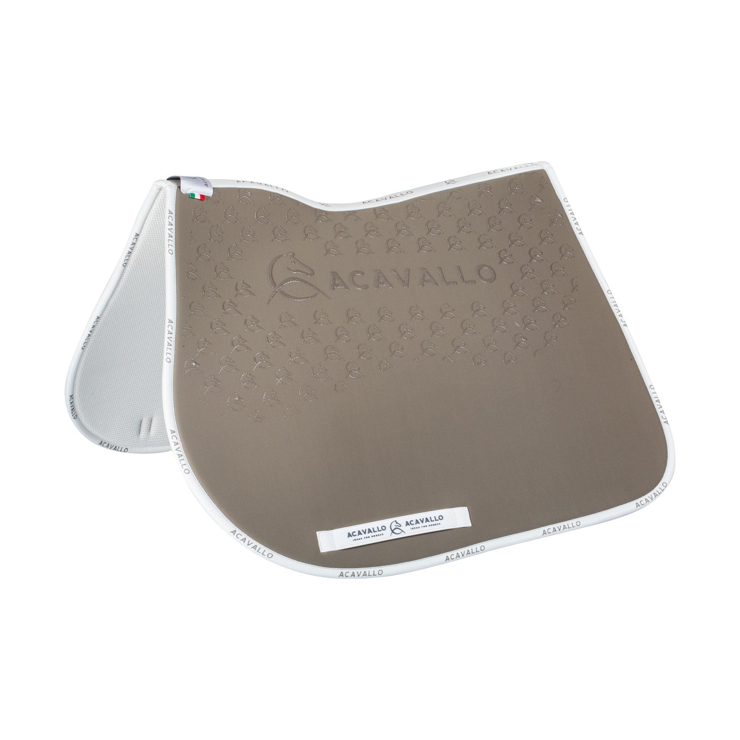 Acavallo jumping pad w/gel grip & bamboo fiber underside - Colore TERRA/WHITE