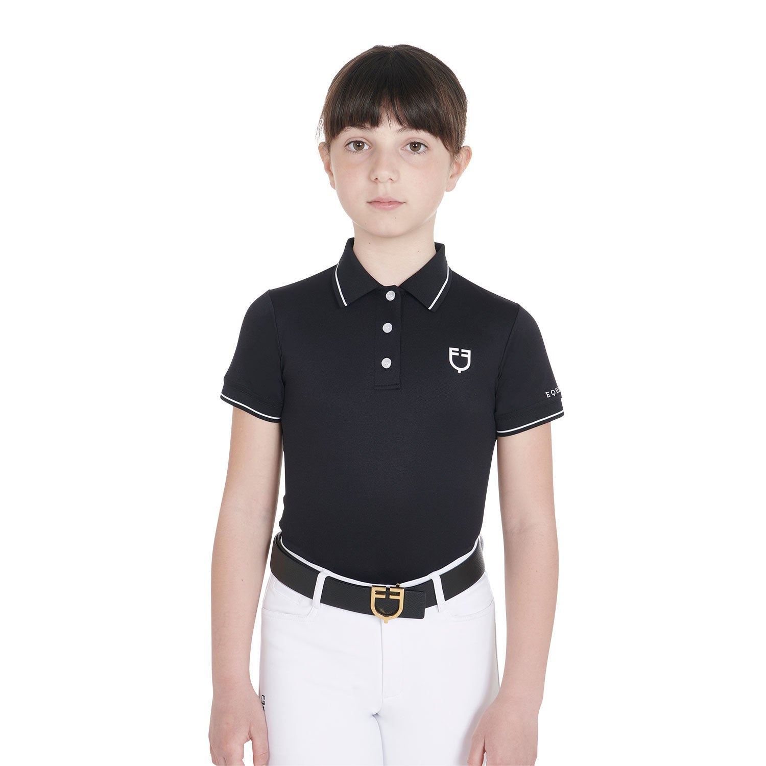 Equestro technical junior training polo - neutra