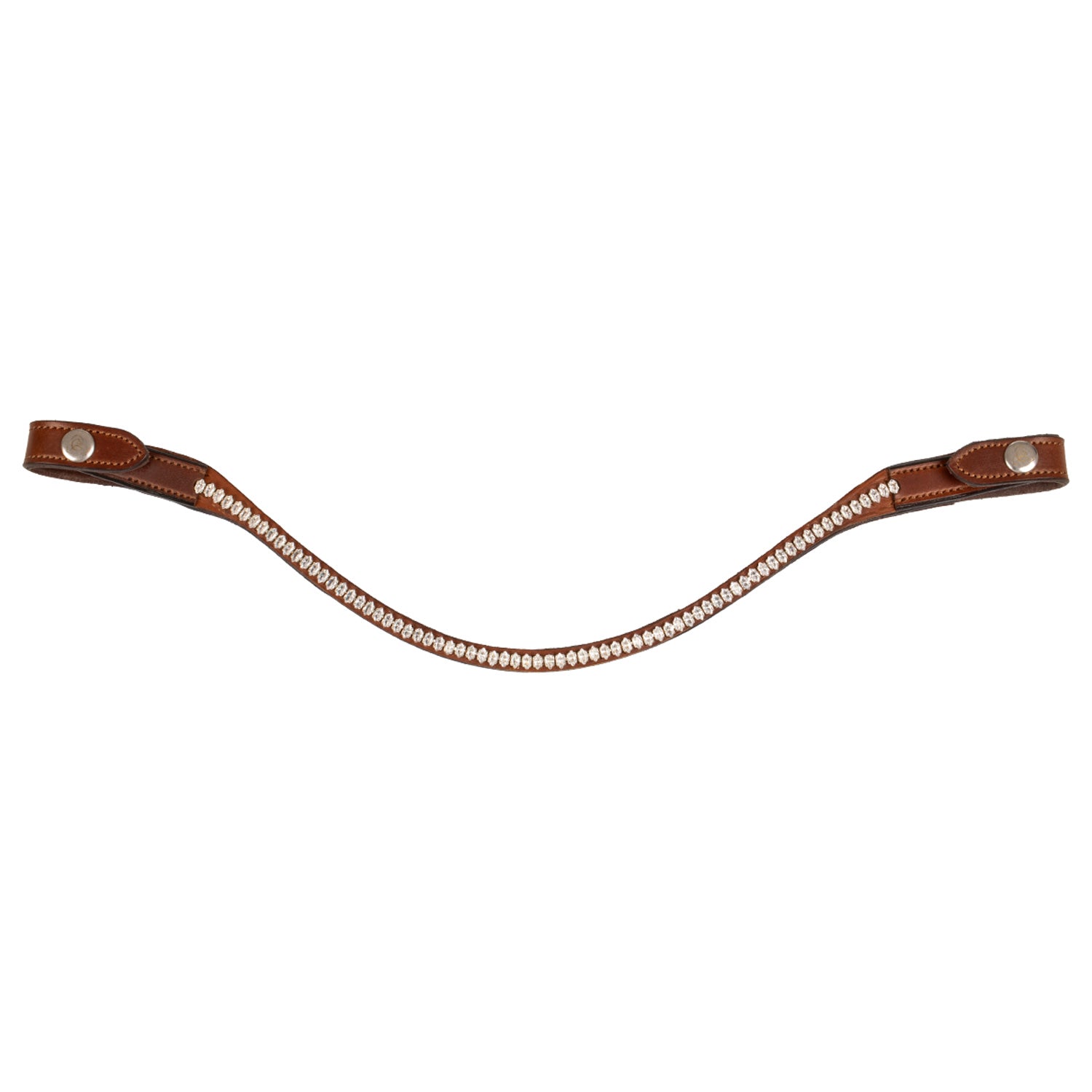 Acavallo acavallo browband w/oval crystals - Colore COGNAC