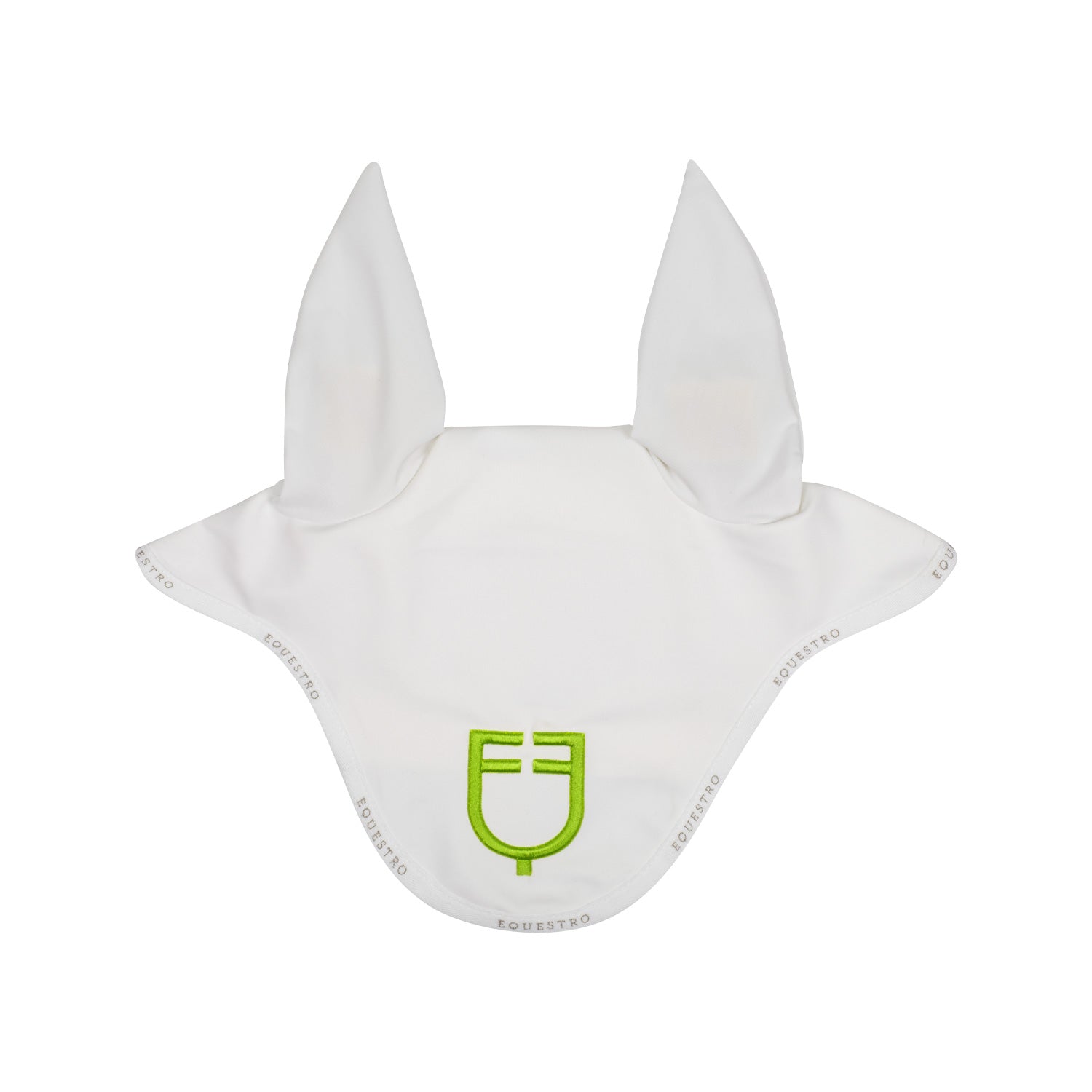 Equestro gp multicolor logo fly veil - Colore WHITE/WHITE/LIME GREEN (14-0452)