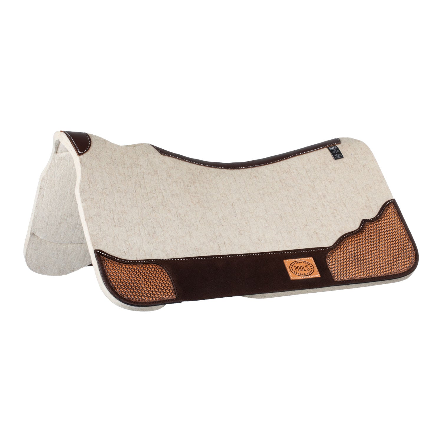 Pool's western felt saddle pad - Colore BROWN