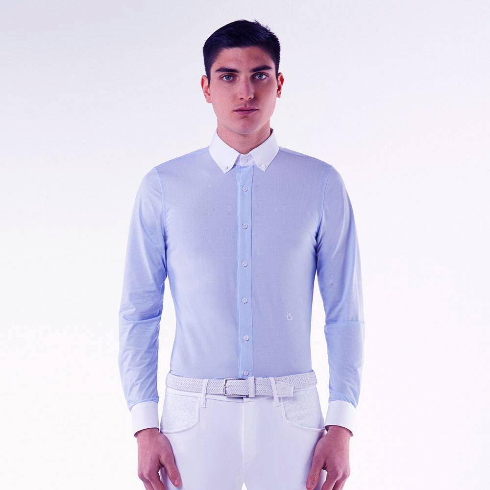 Camicia da concorso Cavalleria Toscana Uomo Light Blue