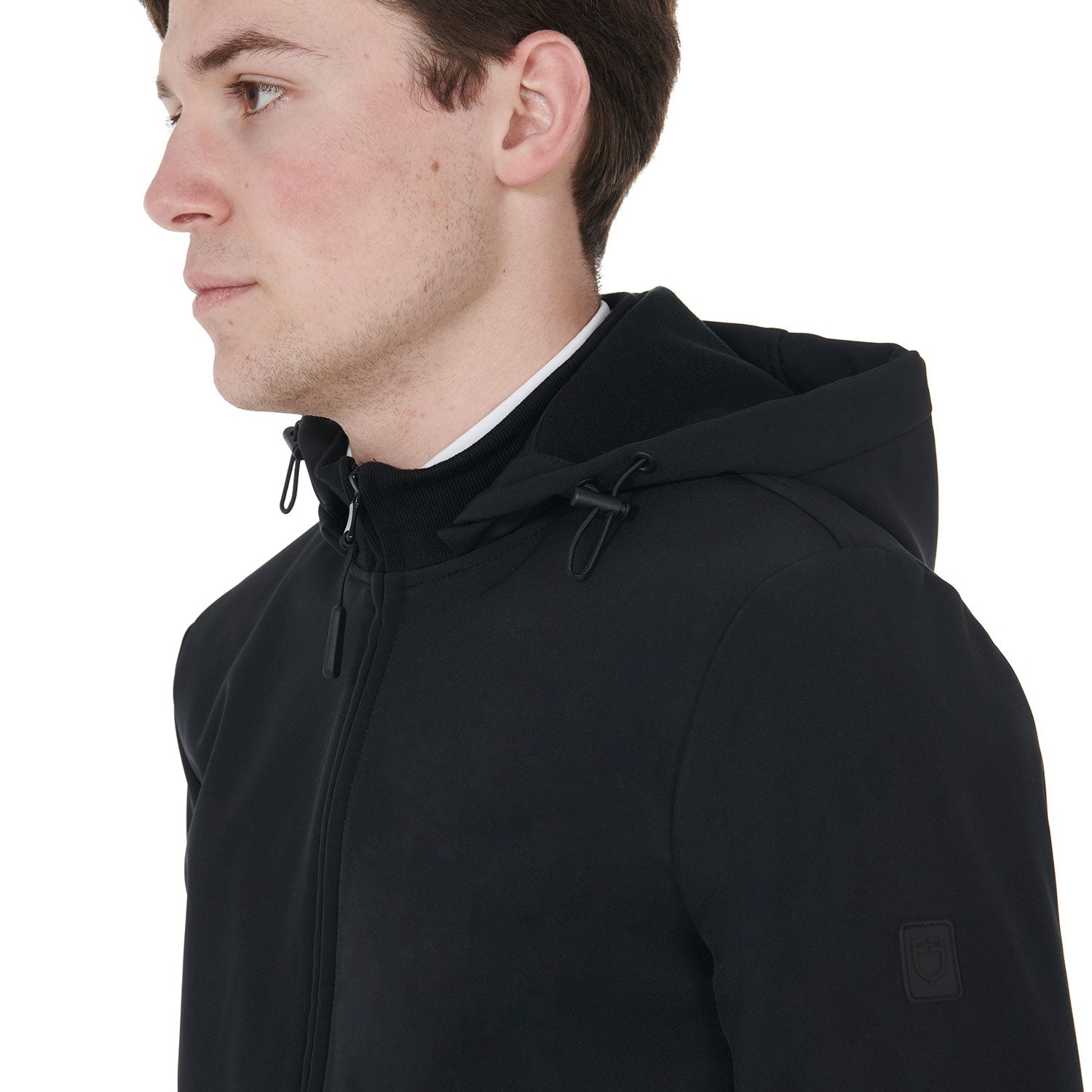 Giacca uomo softshell slim fit Equestro Livigno con Pile Interno