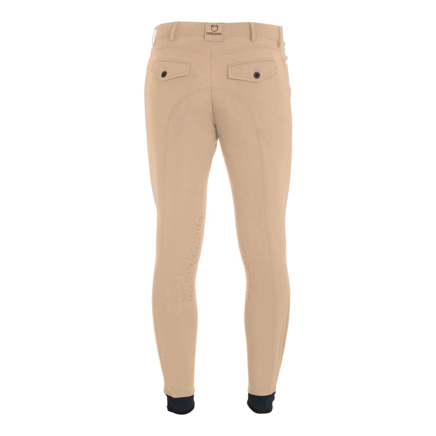 Pantaloni uomo slim fit tessuto tecnico Equestro Caspar, grip al ginoccho