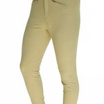 Pantalone equitazione da bambino / ragazzo equicomfort in cotone bielastico bianco