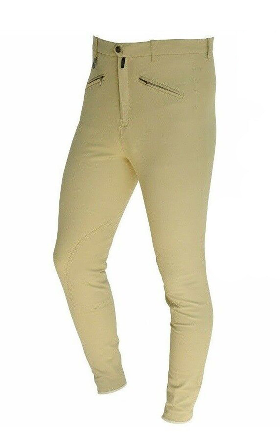 Pantalone equitazione da bambino / ragazzo equicomfort in cotone bielastico bianco